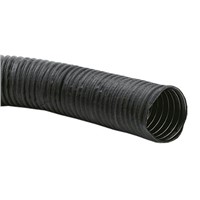 Merlett Plastics Double Ply Neoprene Fabric 2m Long Black Flexible Ducting