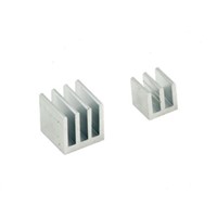Heatsink, 25C/W, 10 x 10 x 10 (Medium Ethernet Controller) mm, 14 x 14 x 14 (Large Broadcom CPU) mm, Thermal Adhesive