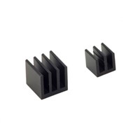 Heatsink, 25C/W, 10 x 10 x 10 (Medium Ethernet Controller) mm, 14 x 14 x 14 (Large Broadcom CPU) mm, Thermal Adhesive