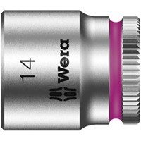 Wera 003513 14mm Hex Socket With 1/4 in Drive , Length 23 mm