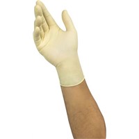 Ansell White Latex Disposable Gloves size 9.5 - XL Powder-Free x 100