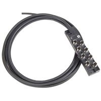 Alpha Wire Alpha Connect Series M8 Sensor/Actuator Box, 8 Port, 5m Cable Length
