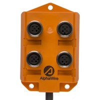 Alpha Wire Alpha Connect Series M12 Sensor/Actuator Box, 4 Port, 5m Cable Length