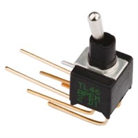 SPDT on-(on) r/a type 2 toggle switch