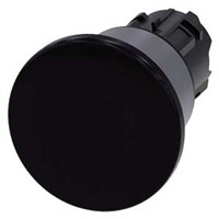 Siemens Mushroom Black Push Button - Latching, SIRIUS ACT Series, 22.3mm Cutout
