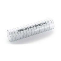 Merlett Plastics PVC Flexible Tube, Clear, 21.5mm External Diameter, 5m Long, 40mm Bend Radius, Industrial Liquids