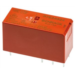 TE Connectivity PCB Mount Non-Latching Relay - DPDT, 24V dc Coil, 8A Switching Current