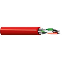 Belden Red 88723 Installation Cable, Aluminium/Polyester Foil 3.76mm OD 22 AWG 300 V ac 152m