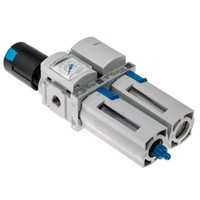 Festo G 1/4 FRL Assembly, Manual Drain, 40m Filtration Size