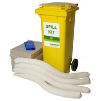 Natural 100LOil Spill Kit - Wheeled Bin