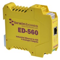 Brainboxes Converter for use with ASCII, Ethernet, Modbus 4 x Outputs