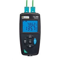 Chauvin Arnoux P01654822 Digital Thermometer, 2 Input Handheld, E, J, K, N, R, S, T Type Input