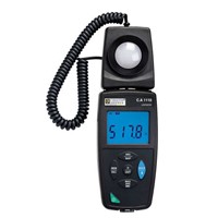 Chauvin Arnoux C.A 1110 Light Meter, 0.01 fc, 0.1 lx to 18580 fc, 200000 lx