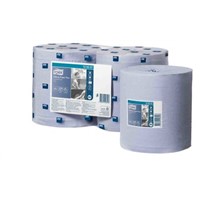 Tork Centrefeed of 1 Blue Paper Wipes for Centrefeed Dispenser, Hand, Mopping Up Liquid, Multi-Purpose, Surface Use