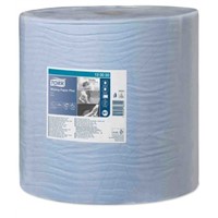 Tork Roll of 1 Blue Paper Wipes for Cleaning Staff, Floor or Wall Stand Dispenser, Hand, Mopping Up Liquid,