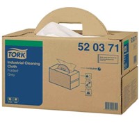 Tork Box of 1 Grey Cloths for Industrial Cleaning Use