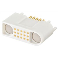 Rosenberger MultiMag 15, Straight Panel Mount Female Magnetic Connector, Solder Termination