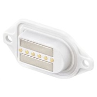 Rosenberger MultiMag 6, Straight Panel Mount Female Magnetic Connector, Solder Termination