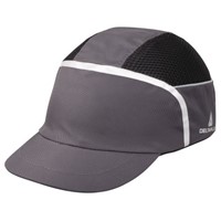 Delta Plus Black, Grey Safety Cap, Cotton, Polyester Protective Material