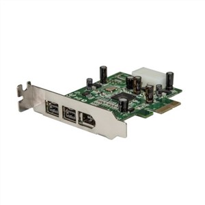 3 Port Low Profile PCIe FireWire Adapter