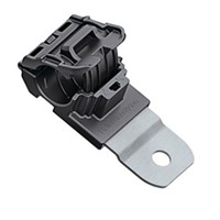 HellermannTyton Cable Clamp Black Screw Nylon Ratchet P Clamp, 19.5mm Max. Bundle