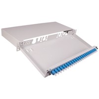 Huber &amp;amp; Suhner 24 Port LC Multimode Simplex Fibre Optic Patch Panel, 1U