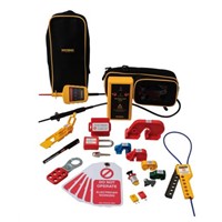 Martindale VIPDLOKPRO138 Voltage Indicator &amp;amp; Proving Unit Kit 400V, Kit Contents 10mm Yellow MCB Lock Clip, 6mm Red MCB