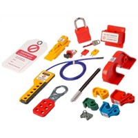 12 Lock, 6mm Shackle Plastic, Steel Lockout Kit