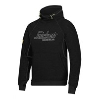 Snickers Black Men's Hooded Cotton, Polyester Hoodie S