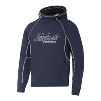 Snickers Navy Men's Hooded Cotton, Polyester Hoodie S