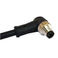Bulgin, M8 Series, Right Angle M8 to Unterminated Cable assembly, 1m Cable