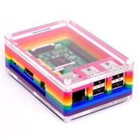 Pimoroni Pibow 3 Series For Use With Raspberry Pi 2, Raspberry Pi 3, Raspberry Pi B+, Multi-Colour Raspberry Pi Case