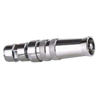 Straight Hose Coupling 3/4in Adjustable Nozzle