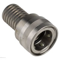 Straight Hose Coupling Coupler to Hose Tail, Stainless Steel