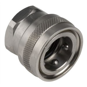 Straight Hose Coupling 3/4in Coupler to Threaded, 3/4 in BSP Female, Stainless Steel