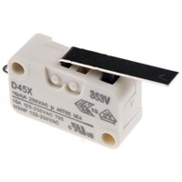 SPDT-NO/NC Short Lever Microswitch, 16 A @ 250 V ac