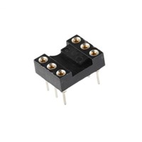 TE Connectivity 2.54mm Pitch Vertical 6 Way, Through Hole Stamped Pin Open Frame IC Dip Socket, 3A