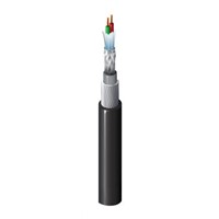 Belden 2 Core Aluminium/PET Foil Profibus Cable, (IEC 60332-1-2) Black 500m Reel, 7010LS Series