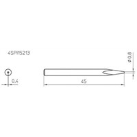 Weller 0.8 mm Straight Soldering Iron Tip for use with SPI 16