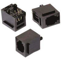 Wurth Elektronik 615004 Series Number 4P4C Straight Through Hole Shielded RJ22 Modular Jack Connector, Socket