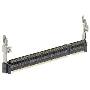 TE Connectivity 0.6mm Pitch 200 Way, Right Angle SMT Mount DDR2 DIMM Socket ,1.8 V