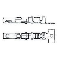 TE Connectivity CI 2 Female Crimp Terminal Contact 827039-1