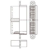 TE Connectivity Multi-Interlock Mark II Female Connector Housing, 11 Way, 2 Row