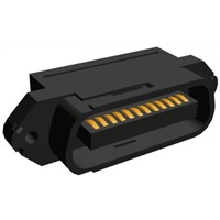 TE Connectivity 24-Way IDC Connector Plug for Cable Mount, 2-Row