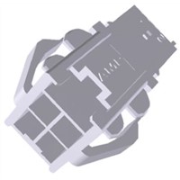TE Connectivity Power Double Lock Female Connector Housing, 3.96mm Pitch, 4 Way, 2 Row