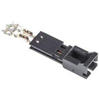 TE Connectivity 2-Way IDC Connector Plug for Cable Mount, 1-Row