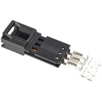 TE Connectivity 3-Way IDC Connector Plug for Cable Mount, 1-Row