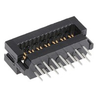 TE Connectivity 14-Way IDC Connector Plug for Cable Mount, 2-Row