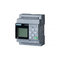 Siemens LOGO! 8.2 Logic Module, 12  24 V dc Relay, 8 x Input, 4 x Output With Display