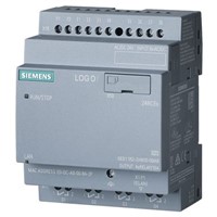 Siemens LOGO! 8.2 Logic Module, 24 V dc Relay, 8 x Input, 4 x Output Without Display